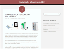 Tablet Screenshot of ecobola.es